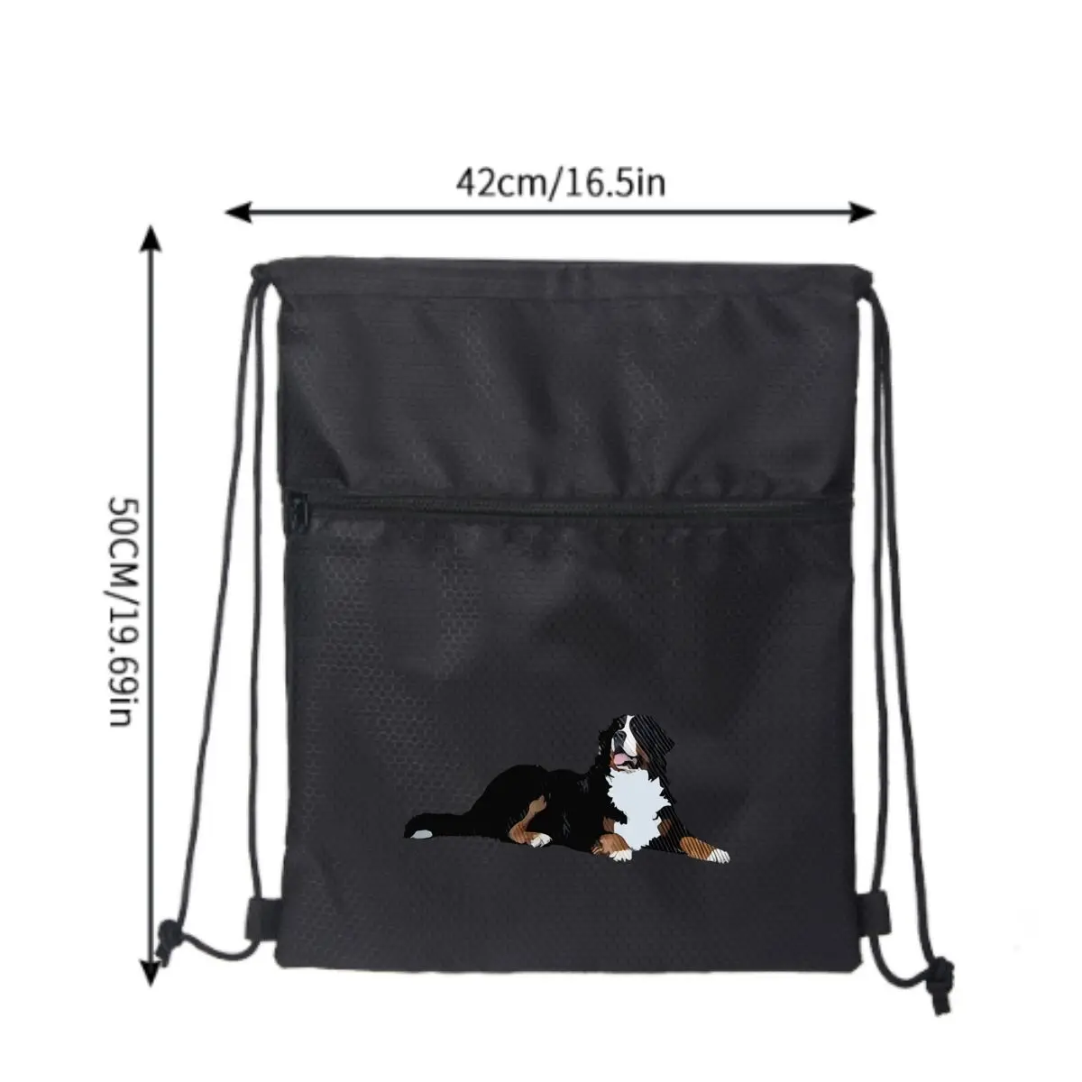 Bernese Mountain Dog Print Pattern Portable Travel Backpack Lightweight Simple Sports Backpack