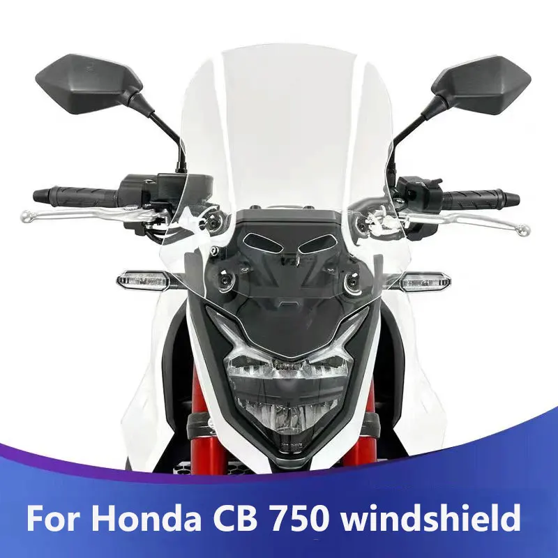 

For Honda CB 750 heightened and modified motorcycle windshield windscreen sun visor front glass windproof board with bracket