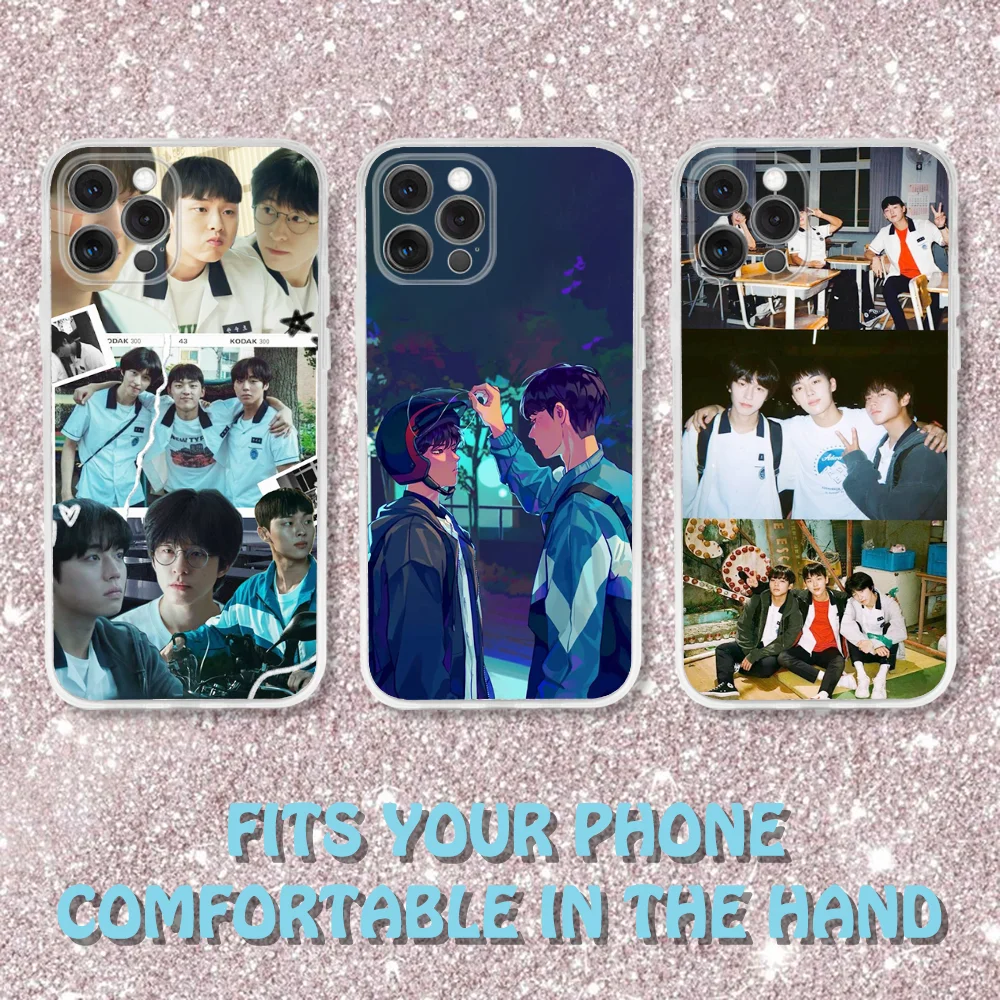 

Weak Hero Korea Series Phone Case For iPhone 16,15,14,13,12,11 Pro,Max,Plus,X,XS,XR,SE,Mini Transparent Silicone Soft
