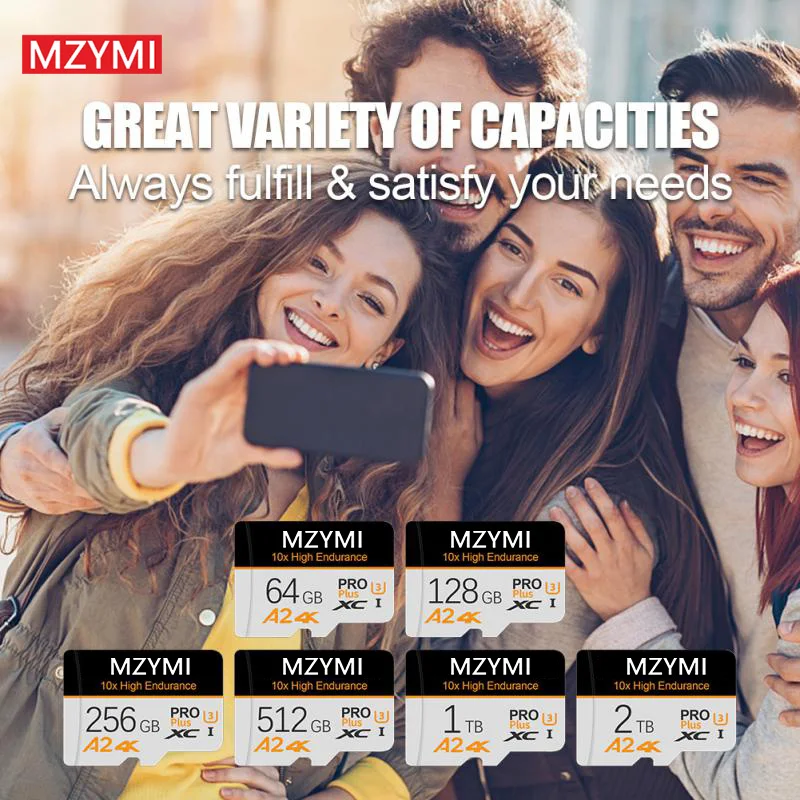 MZYMI-tarjeta de memoria Original para Smartphone/cámara, 2TB, 1TB, resistencia de alta velocidad, A2, 4K, Mini tarjeta TF, 512GB, 256GB, 128GB