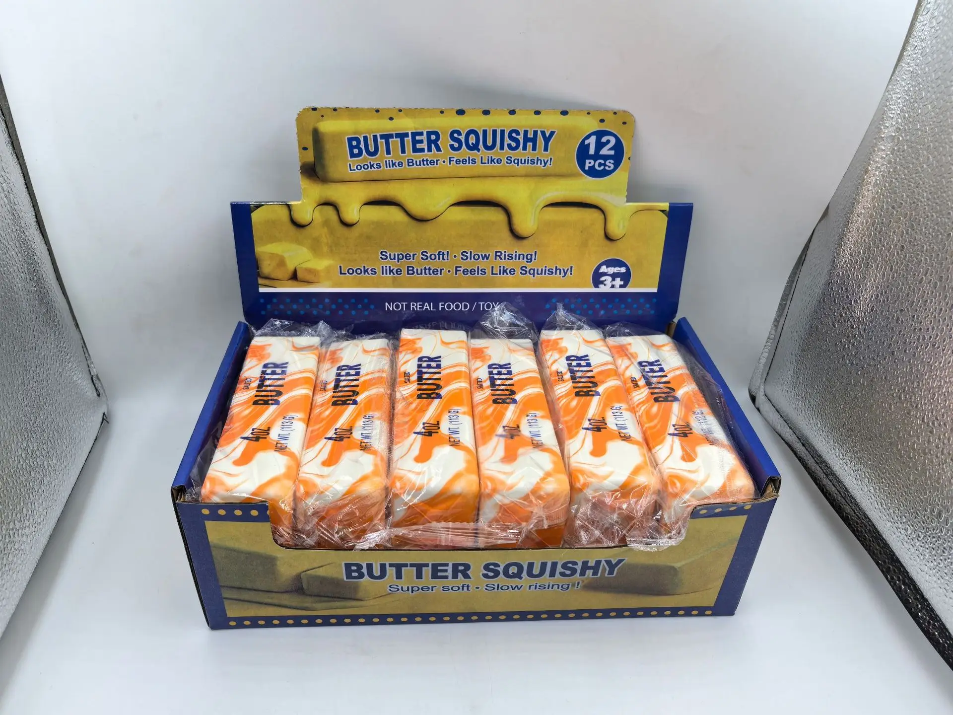1 STKS Simulatie Gouden Goudstaaf Squishy Slow Rising Stress Relief Speelgoed Realistische Gouden Goudstaaf Knijp Anti-Angst Fidget Speelgoed Feestartikelen