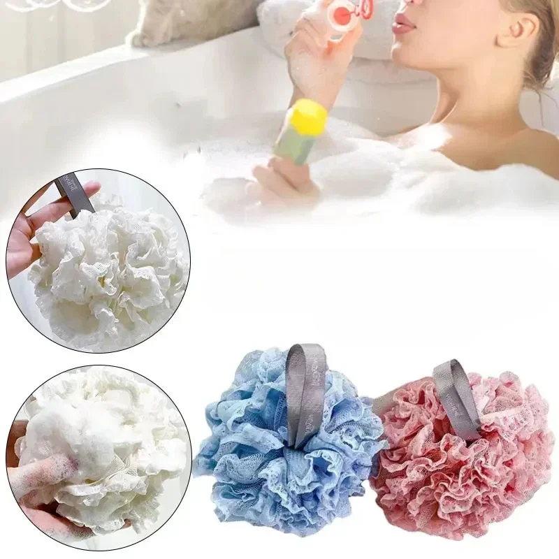 

1 шт. мягкий скраб для ванны, шарик для ванны, спонж для мытья тела, Товары для ванной комнаты, Цветочный скраб, пузырьковый душ, сетчатая губка, Задняя щетка