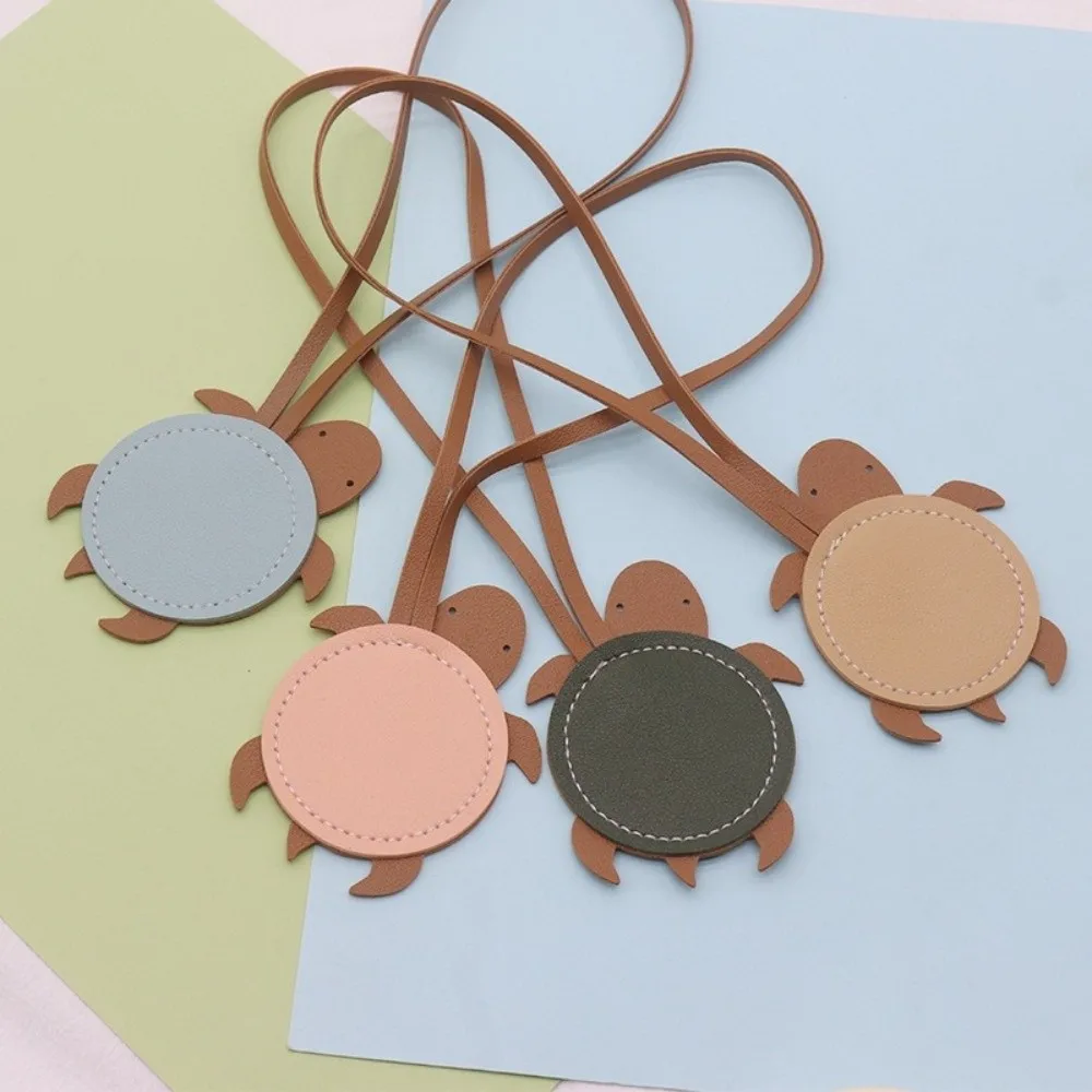Romantic PU Leather Turtle Keychain Stitched Long Strap Tortoise Pendant Couple Style Hanging Bag Charms Beach