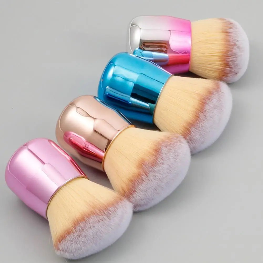 Manicure Dust Brush Soft Bristle Nail Art Dust Brush for Salon Sweeping Loose Powder Blush Tool Mushroom Head Design Nail