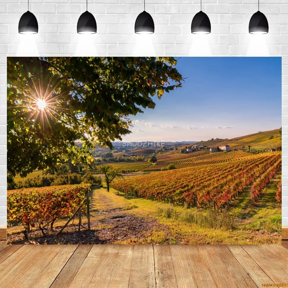 Autumn Natural Scenery Photography Backdrop Forest Plain Landscape Birthday Party Holiday Travel Portrait Photo Background Decor