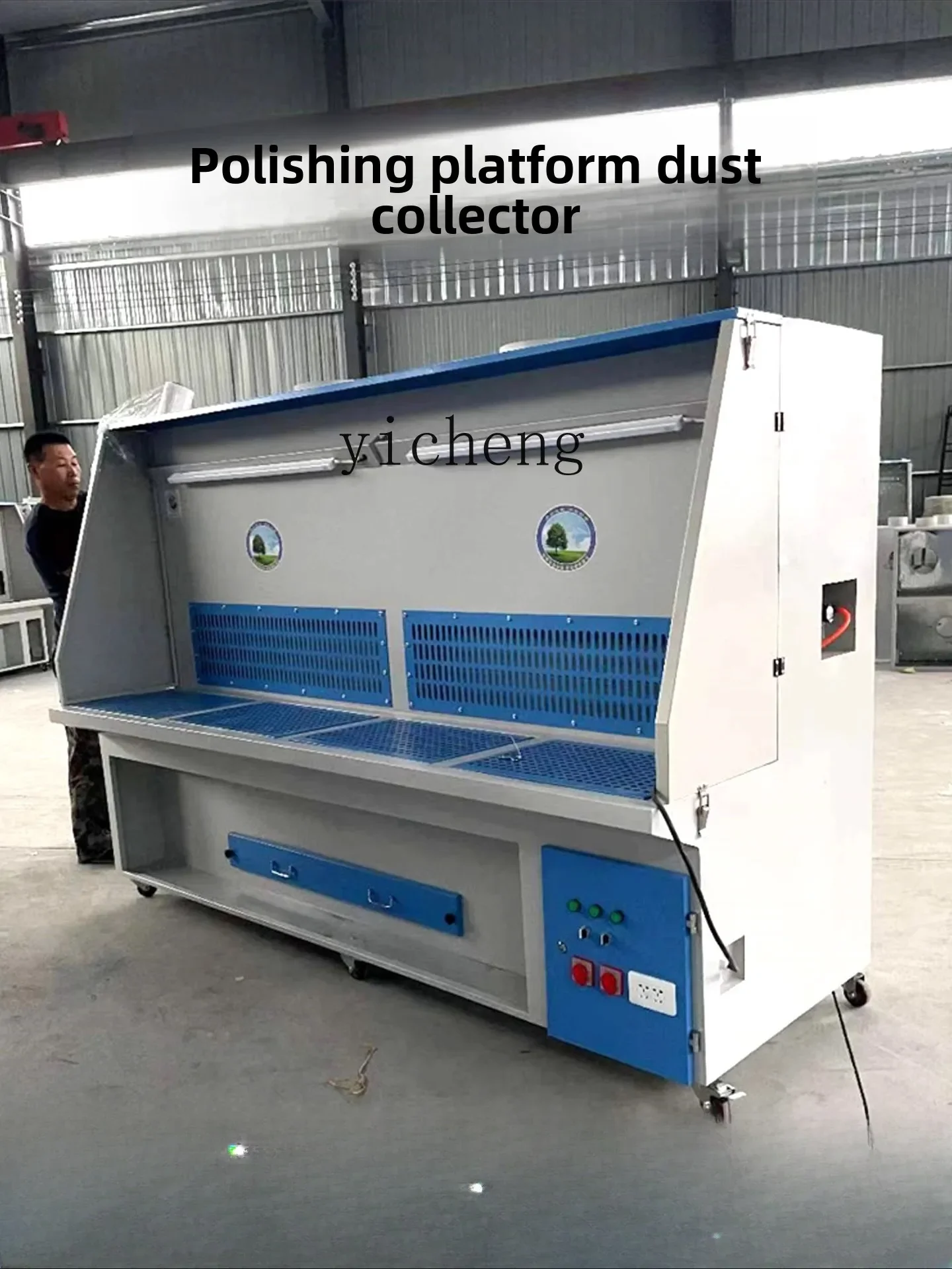 JXL6.8  worktable polishing hardware deburring vacuum table stone woodworking dust collection cabinet