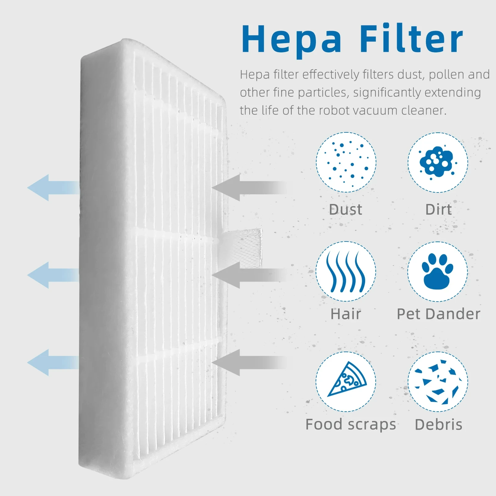 Kompatybilny z Kabum Smart 100 odkurzacz Robot wymienna główna szczotka boczna końcówka mopa filtr HEPA części zamienne akcesoria