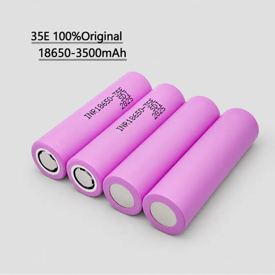 Batteria ricaricabile Li-ion 18650 INR18650-35E 3,7V 3500mAh 25A ad alta capacità, qualità premium con protezione di sicurezza, magazzino UE in Polonia, consegna locale rapida per clienti europei