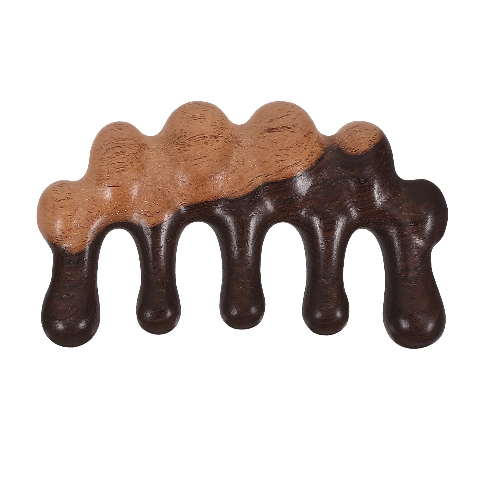 

Ergonomic Wood Scalp Massage Comb Wide Tooth Hair Detangler Smooth Teeth Portable Head Massage Tool for Women Men