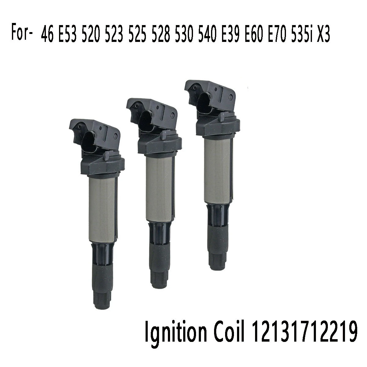 2Pcs Ignition Coil 12131712219 12137551260 for-BMW 46 E53 520 523 525 528 530 540 E39 E60 E70 535I X3