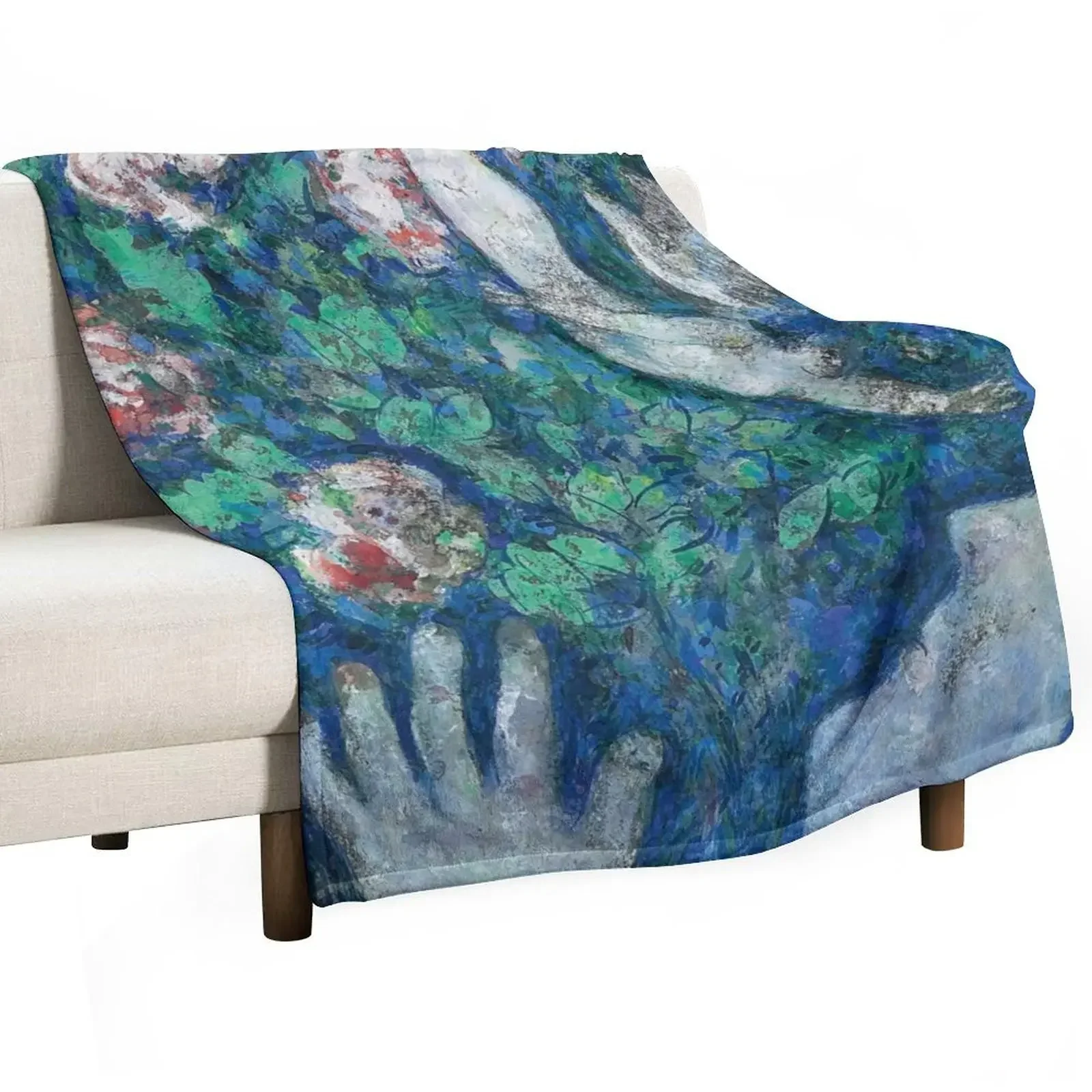 Marc Chagall Lange dans les Fleurs Throw Blanket Quilt Soft Plush Plaid Bed Fashionable Blankets