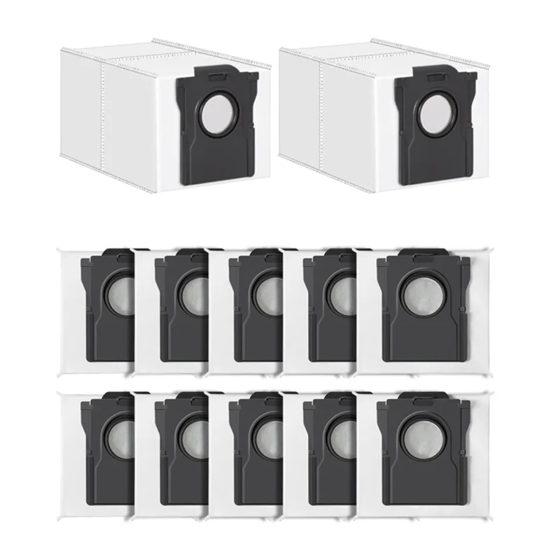 AT28-12 قطعة 3.2L كيس غبار كبير للاستعمال مرة واحدة لمكنسة Dreame X40 Ultra/X30 Ultra/L40 Ultra/L10s Pro Ultra/L10s Ultra Gen2