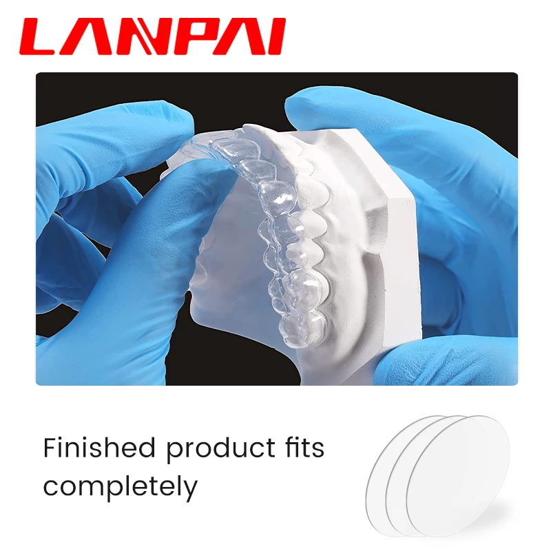 10pcs/Box Dental Circular Lab Orthodontic Splint Thermoforming Foil Tpu Material High Transparency Dentist Tools