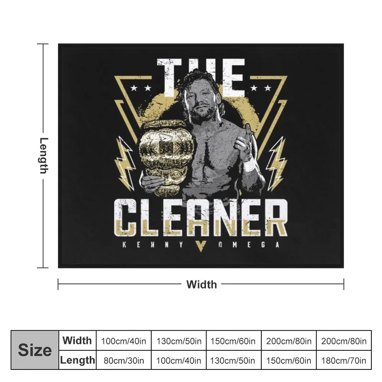 Kenny Omega T-ShirtKenny The Champ Throw Blanket Camping Summer Beddings Blankets