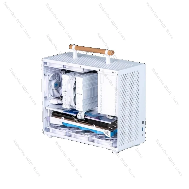 P80 side transparent MATX compact small case portable A4 portable mini desktop computer main box