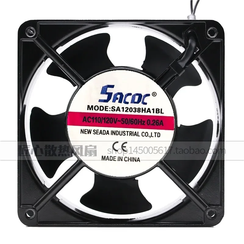 

New Original SA12038HA1BL 12CM 110V Axial Flow Fan for Cabinet Cooling Double Ball Bearing KTV Fan
