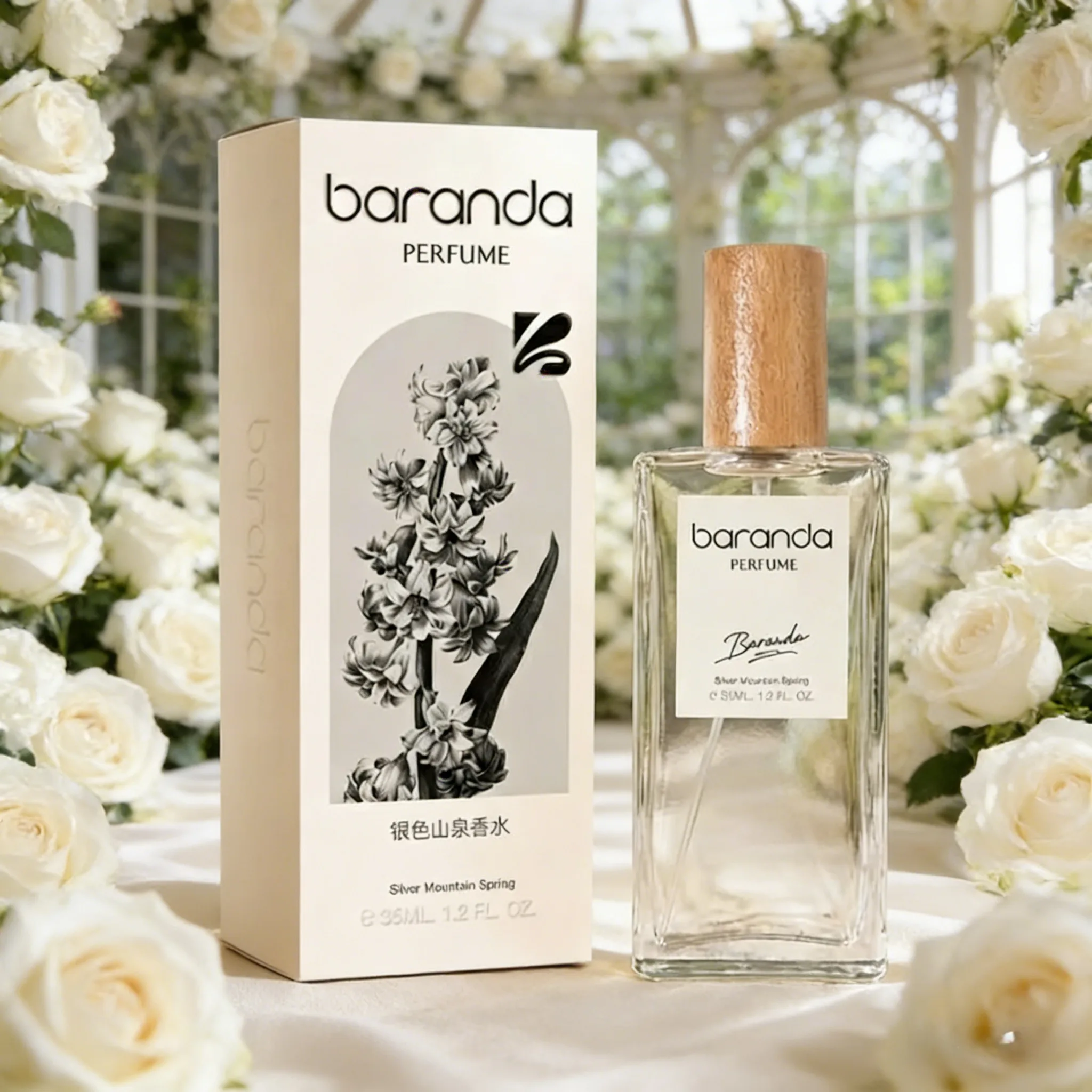 

Premium 35ml Unisex Silver Spring Perfume Long Lasting Fresh Light Elegant Pure Soft Clean Feminine Fragrance