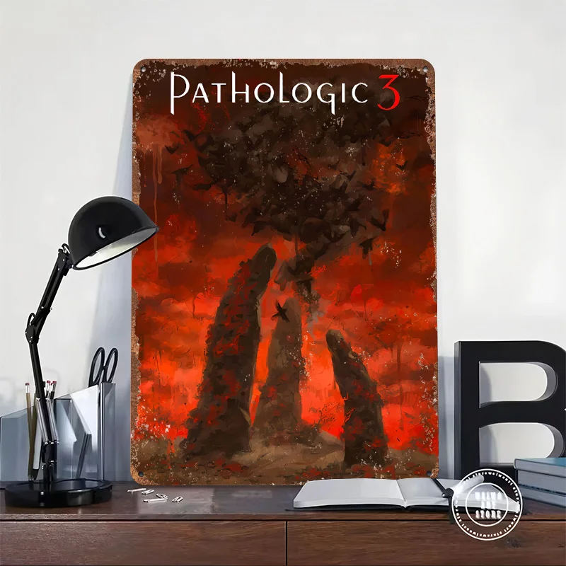 Pathologic 3 Game Art Metal Poster Customized Wall Art Retro Vintage Metal Signs for Man Cave Luxury Decoration Gaming House
