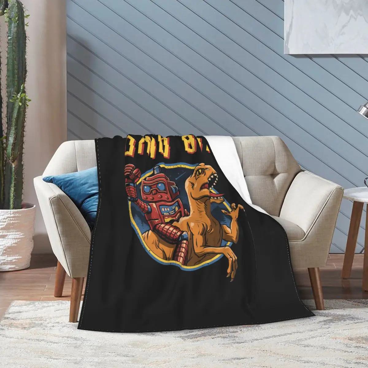 Dino Bot Bed Blanket Bed Covers Luxury Blanket Flannel Blanket Air conditioning blanket