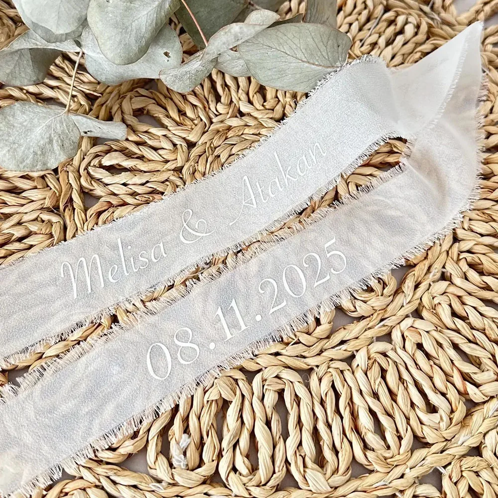 شخصية مخصصة باقة الزفاف الشريط هامش حفل الزواج ، رائعة لتغليف الهدايا ، ديكور الزفاف ، دش الزفاف