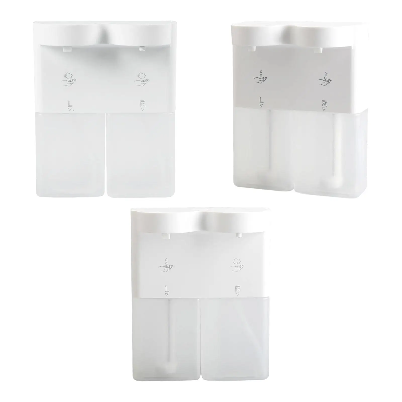 Double Automatic Soap Dispenser Sturdy Smart for Restaurant Kitchen Hotel