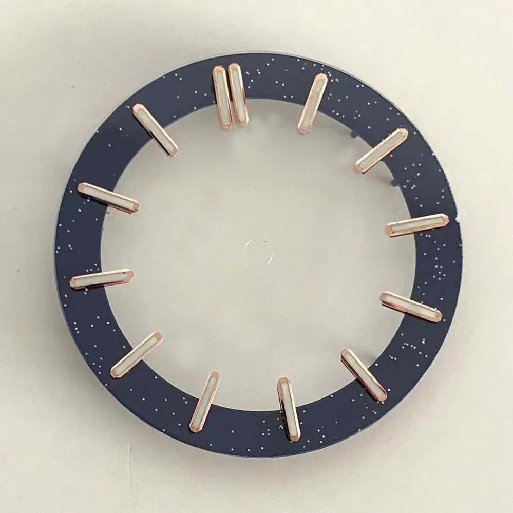Watch accessory 31.8MM green luminous dial, suitable for NH70 movement circular dial watch modification accessories