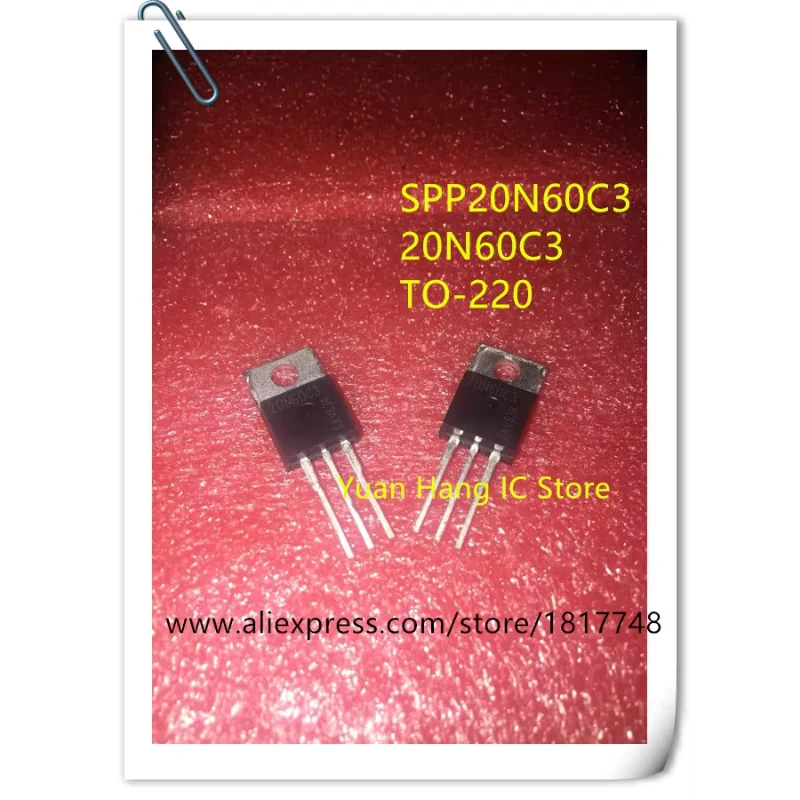 10PCS 20N60C3 SPP20N60C3 20N60 TO-220 Original