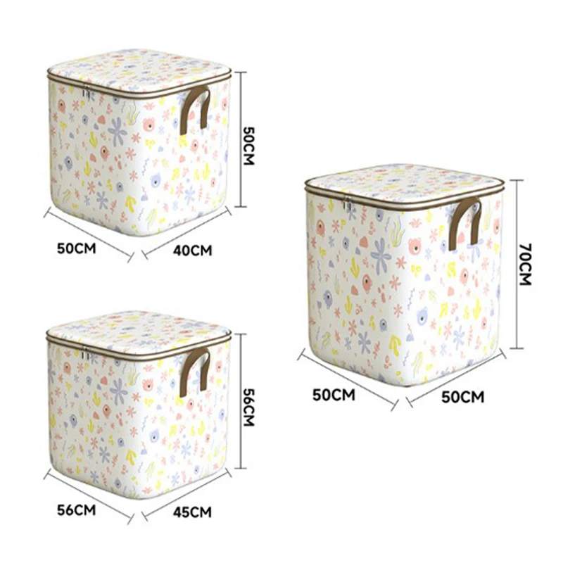 Large Capacity Clothes Storage Bags Closet Organizers Storage Bins Foldable Storage Toy Containers Box Dust-Proof Moving Bag