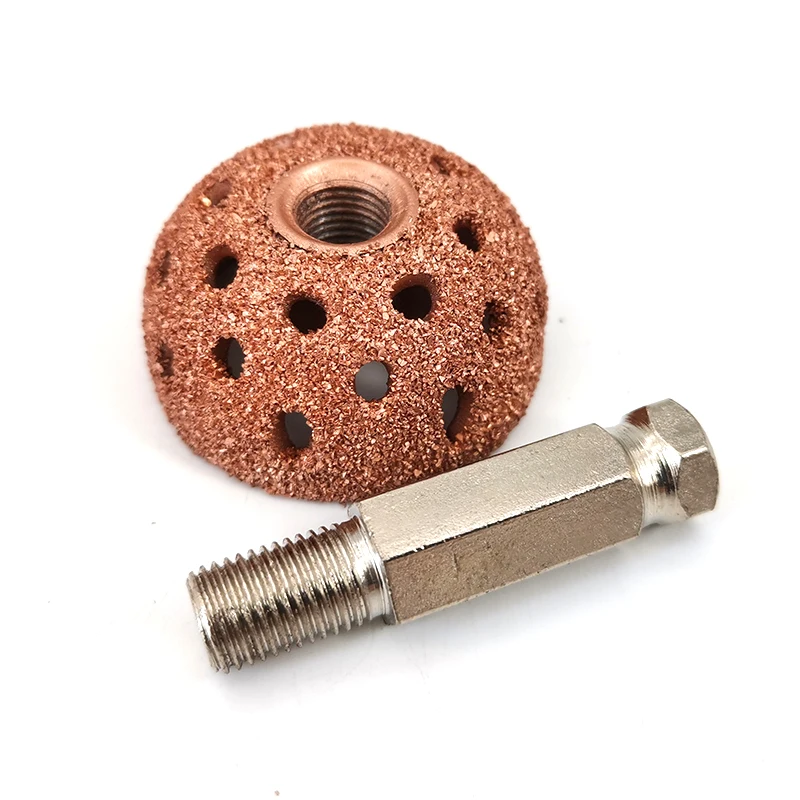 1.5'' Car Tire Grinding Head Coarse Polish Buffing Wheel With Linking with Hex Linking Rod