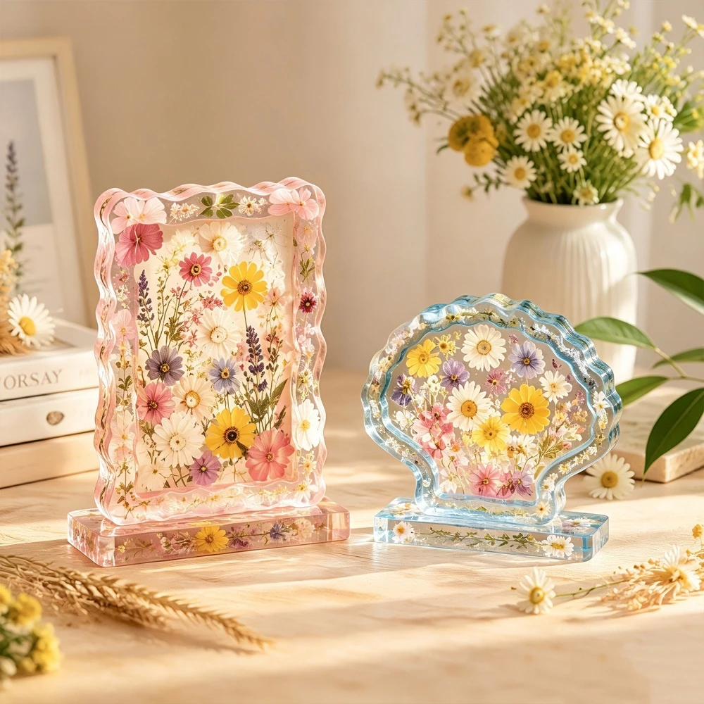 S0305 Love Heart Shell Photo Frame Resin Mold DIY Crystal Dried Flower Ornament Silicone Mold for Epoxy Handcraft Art Projec - view 6