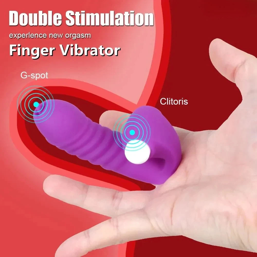 Vibrador con funda para el dedo masturbador femenino estimulador de clítoris masajeador para lamer lengua accesorios eróticos exóticos juguetes sexuales para mujeres