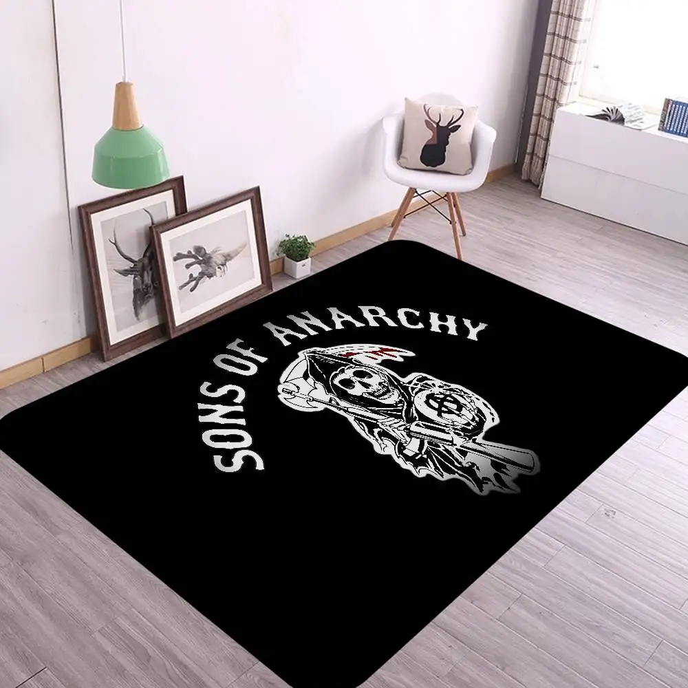 Son Of Anarchy American Crime Tv Floor Mat Kids Room Bedroom Decoration Balcony Anti-Slip Doormat Living Room Welcome Rug