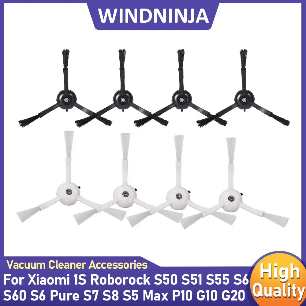 Side Brush Replacement For Xiaomi 1S Roborock S50 S51 S55 S6 S60 S6 Pure S7 S8 S5 Max E25 E35 Robot Vacuum Cleaner Accessories