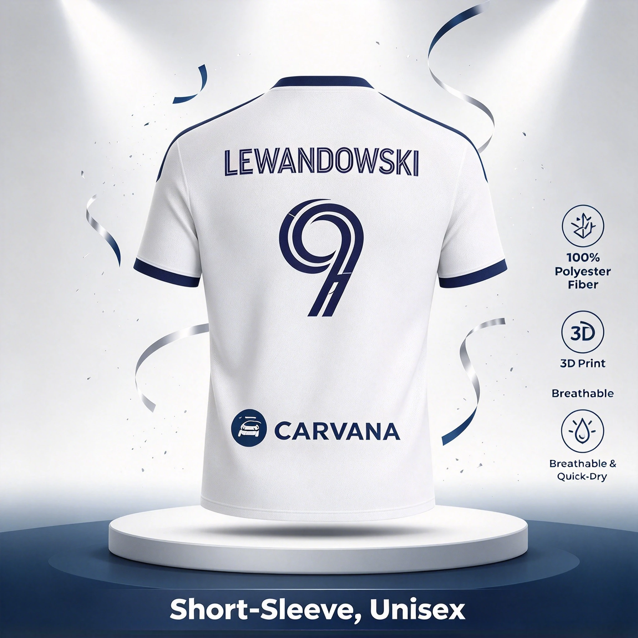 2026 New 3d Printed Lewandowski T-shirt Chicago Flames 26 Season Home Sweatshirt Unisex American Fashion Short Sleeve Jersey