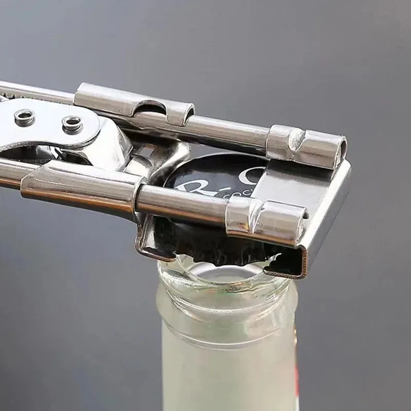 Adjustable Multi-Function Bottle Opener Stainless Steel Lids Off Jar Opener Labor-Saving Screw Can Opener For Kitchen Tools