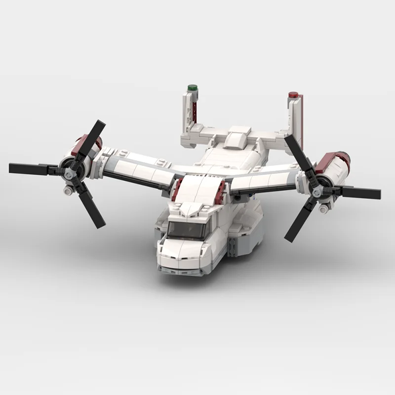 Модель воздушного истребителя Moc, строительные блоки, модель самолета Osprey, технология, кирпичи, самолет, сделай сам, сборка, праздничный набор игрушек, подарки