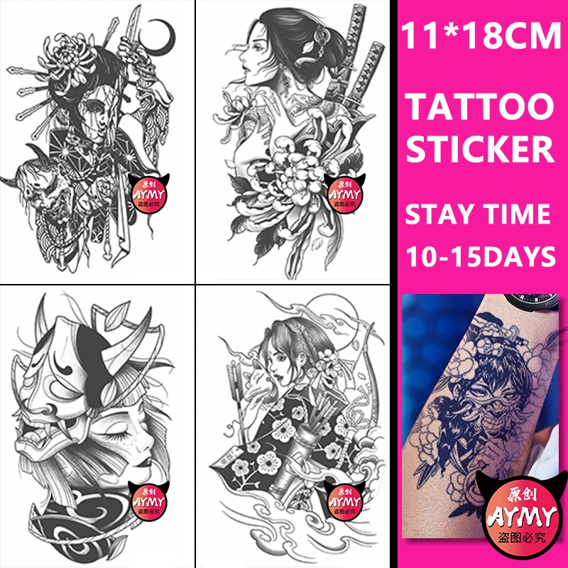 tattoo stickers Temporary arm and shoulder tattoos for men long-lasting fake art woman waterproof Transfe temporaryr feet adult