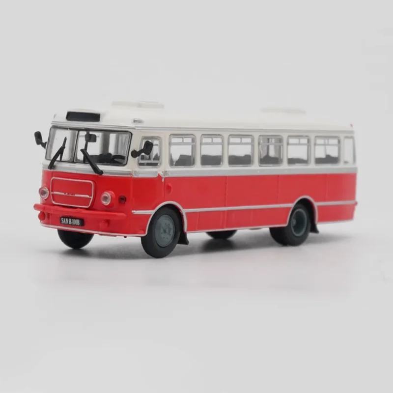 Diecast 1:72 Scale IXO Ist SAN H100B Bus Alloy Vehicle Model Finished Simulation Collection Decoration Gift Toys Display