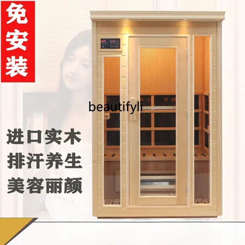 

35Steam room Beauty salon Nano sweat steam box Household tourmaline sauna room Light wave physiotherapy roomL