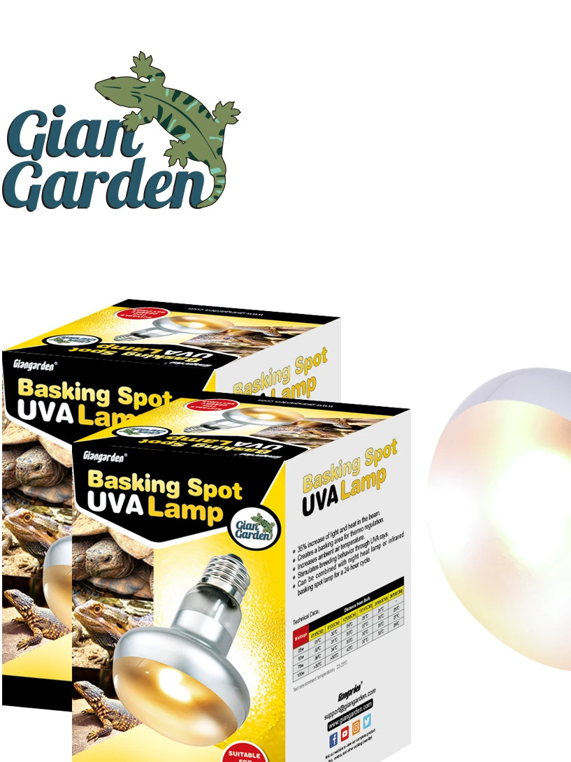 Giangarden UVA Heating Lamp for Reptiles And Amphibians Calcium Supplement Suthing Lighting Pet Care Equipment