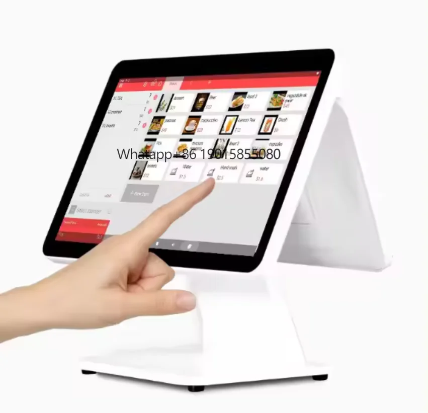 Хорошее качество 15,6-дюймовый сенсорный экран POS-терминала кассового аппарата со светодиодной подсветкой 8/VFD220/11,6 дюйма 2-й дисплей для розничной торговли/ресторана