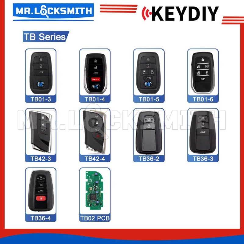 KEYDIY 8A TB Smart Key Remote TB01 TB02 TB36 TB42for Toyota Corolla RAV4 for Lexus ES GS FCCID:0020 0410 2110 F43 0351 0010 0440