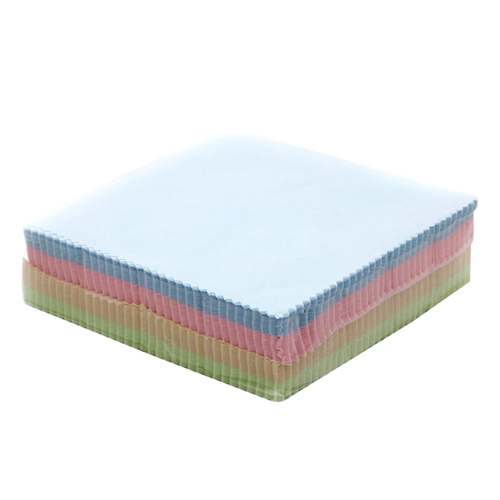 

Microfiber Cleaning Cloth 13x13CM Soft Reusable Dirt Wipe Glasses Jewelry Quick Dry Fiber Cloth for Phone Lens Watch