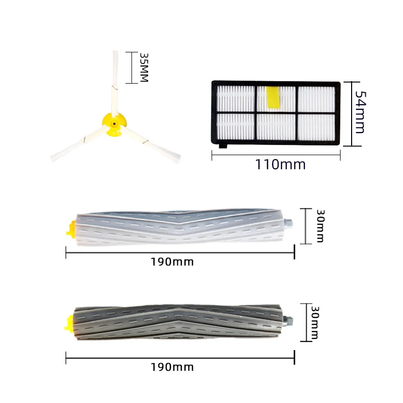 For iRobot Roomba 800 900 Series 860 870 880 890 966 980 Vacuum Cleaner Part Side Roller Brush Parts Hepa Filter Wheel Accessory