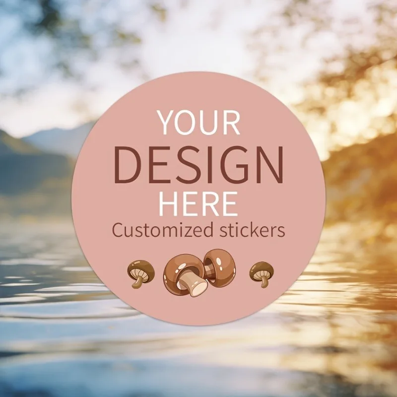 

4cm Round Customizable Stickers - 100pcs High Adhesion Matte Labels for DIY Scrapbooking & Party Decor