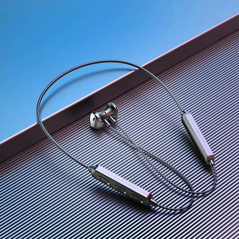 BT-95 Hanging Neck Bluetooth 5.0 Wireless Sports Headset Ear Headset Bluetooth Headphones Earbuds Earphone With Mic For iphone view 6