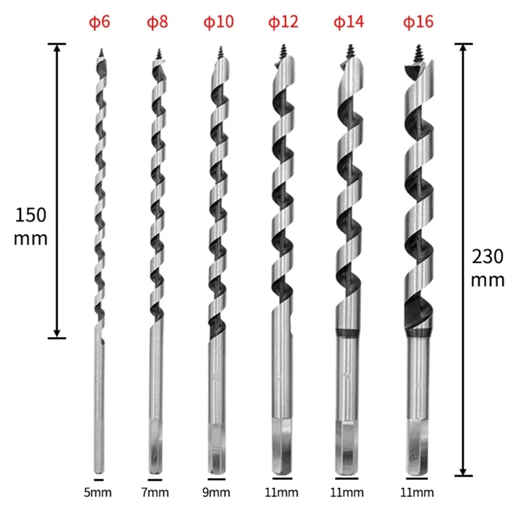 Simple and Easy For Woodworking Center Auger Drill Bit for For Wood Drilling Tools 230mm Length 625mm Diameter