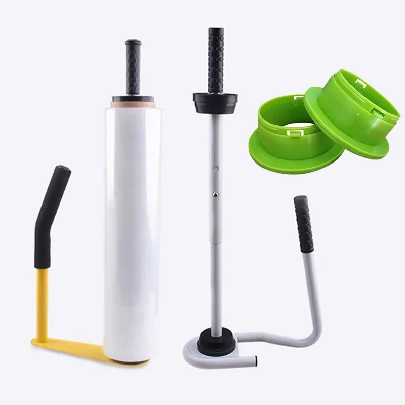 Wrapping Film Packaging Machine Manual Wrapping Film Puller Packa Machine Stretching Film Distributor 45-50 Cm Height Adjustment