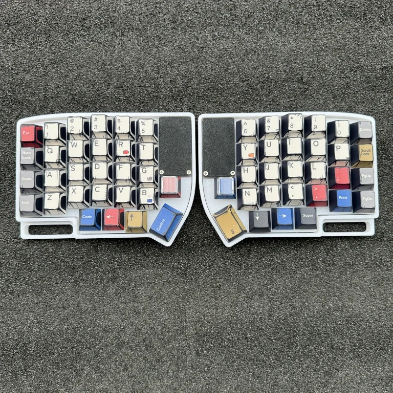 Lily58 Split Keyboard Hot Plug Kit Custom Single Mode 2.4g Wireless Split Mechanical Keyboard CR2032 Button Battery Support Vial