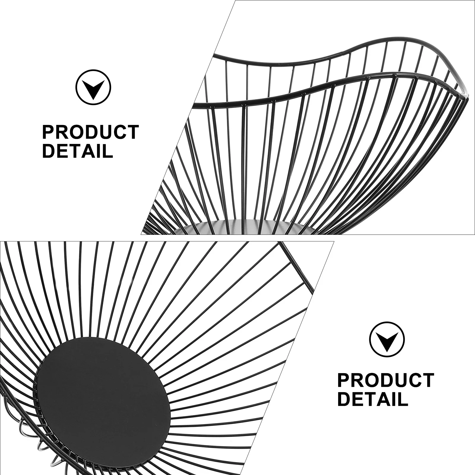 

1Pcs File Storage Basket Stylish Iron Construction Multi Use Household Organizer for Closet Desk Fruit Document Holder